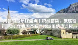 网信领域年终盘点丨积能蓄势，砥砺奋进！2021年我国互联网领域重磅热词你get多少