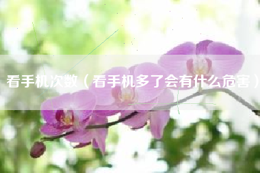 看手机次数（看手机多了会有什么危害）